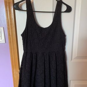 medium black lace dress